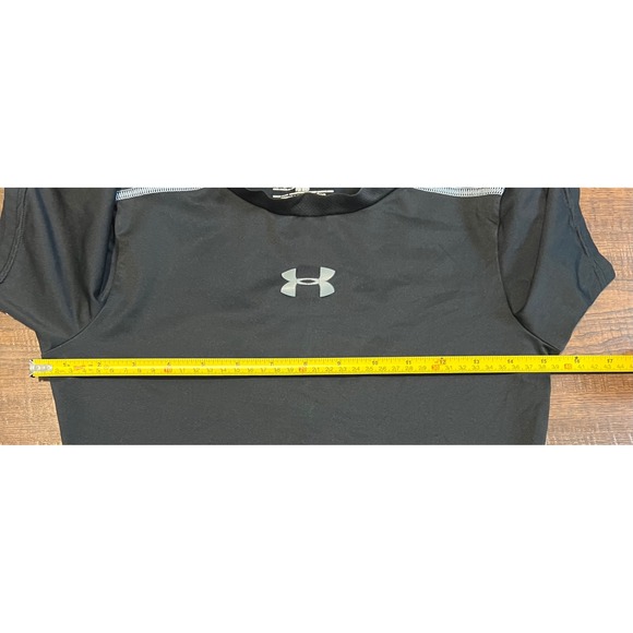 Under Armour HeatGear Fitted Black Short Sleeve T Shirt Kids YLG G - Picture 4 of 5